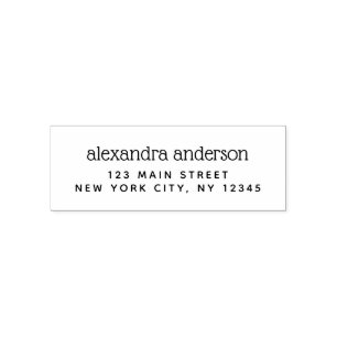Carimbo Auto Entintado Endereço de devolução profissional ou pessoal