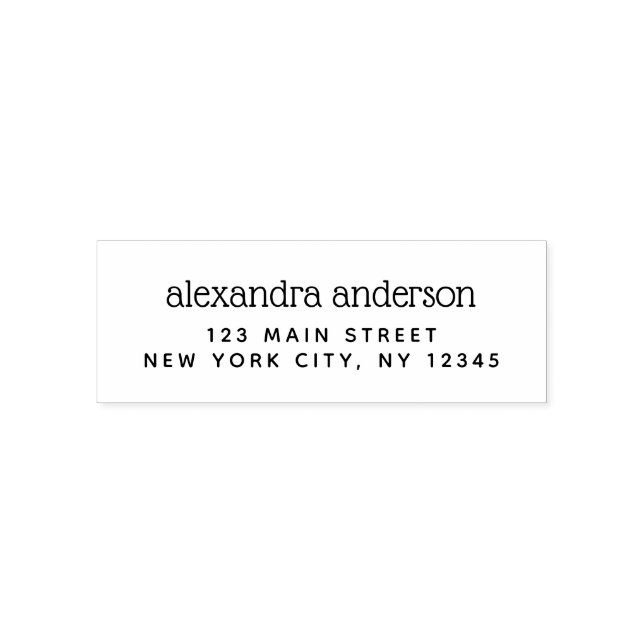 Carimbo Auto Entintado Endereço de devolução profissional ou pessoal (Design)