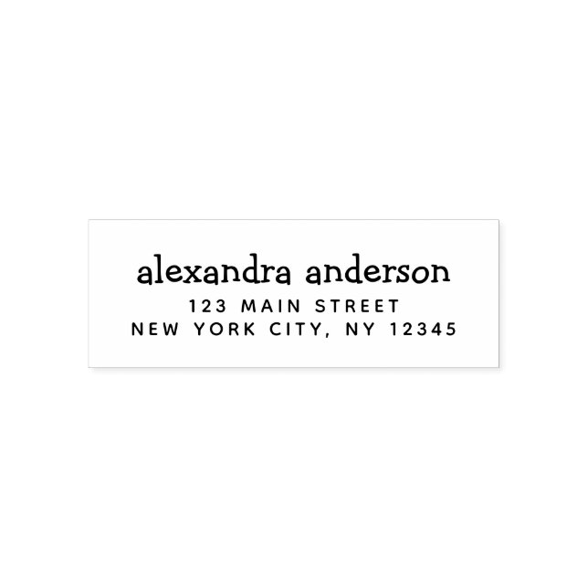 Carimbo Auto Entintado Endereço de devolução profissional ou pessoal (Design)