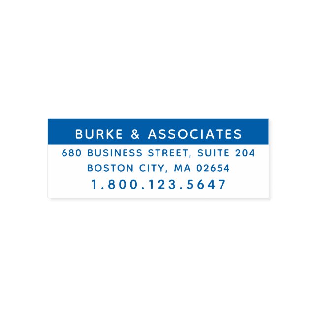 Carimbo Auto Entintado Endereço de devolução profissional simples telefon (Design)