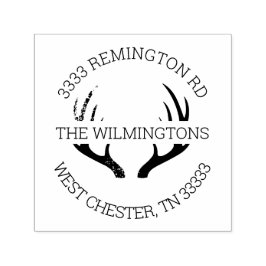 Carimbo Auto Entintado Endereço de devolução redondo para os traficantes 