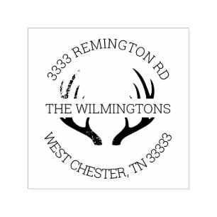 Carimbo Auto Entintado Endereço de devolução redondo para os traficantes 