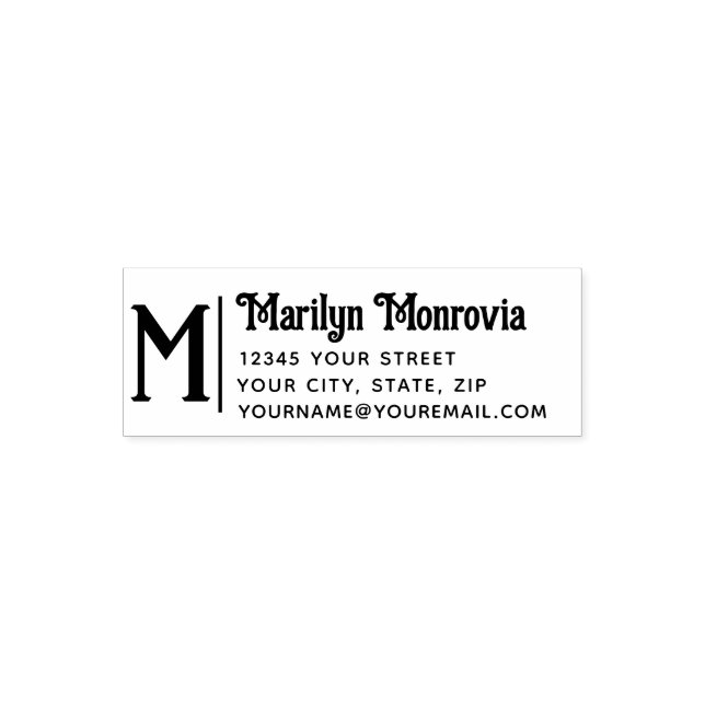Carimbo Auto Entintado Endereço de Devolução Simples com E-mail (Design)