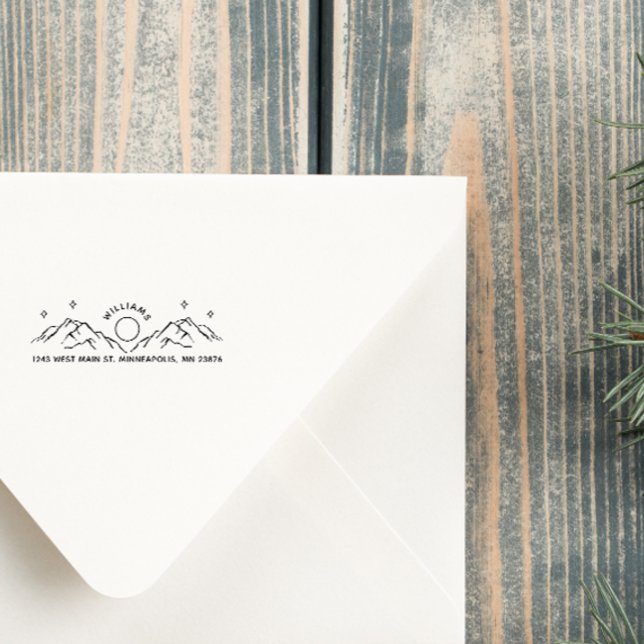 Carimbo Auto Entintado Endereço de Nome Personalizado Escrito à Noite na  (Criador carregado)