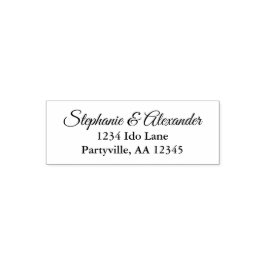 Carimbo Auto Entintado Endereço de Nome Simples