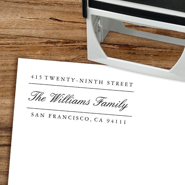 Carimbo Auto Entintado Endereço de retorno de autoimpressão de endereço d (Criador carregado)