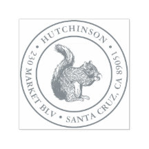 Endereço de Retorno de Esquilo Redondo Redondo Red