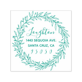 Carimbo Auto Entintado Endereço de Retorno de Script de Corda e Corte Rus