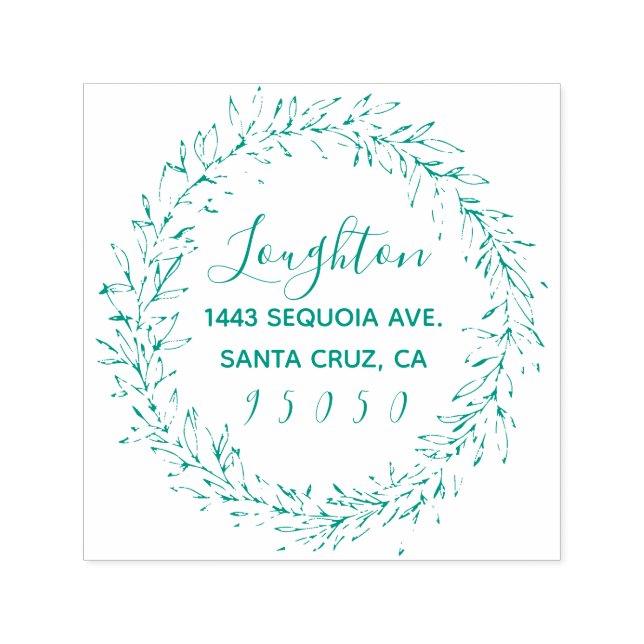 Carimbo Auto Entintado Endereço de Retorno de Script de Corda e Corte Rus (Design)