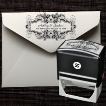 Endereço de Retorno Floral Ornamental Inspirado em