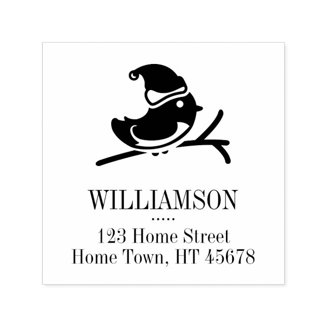 Carimbo Auto Entintado Endereço de Retorno Praça do Papai Noel (Design)