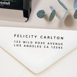 Carimbo Auto Entintado Endereço de retorno | Simples Na moda minimalista