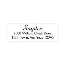 Carimbo Auto Entintado Endereço de Texto Personalizado do Designer