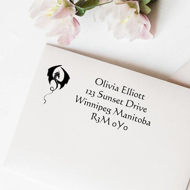 Carimbo Auto Entintado Endereço do Dragão (Criador carregado)