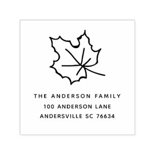 Carimbo Auto Entintado Endereço do remetente da família da acção de