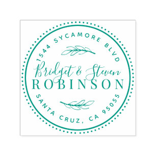 Carimbo Auto Entintado Endereço do remetente rústico do roteiro do casa