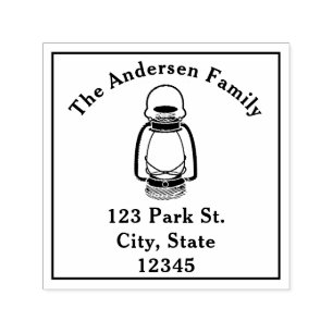 Carimbo Auto Entintado Endereço Lanterna