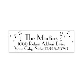 Carimbo Auto Entintado Endereço para devolução de música