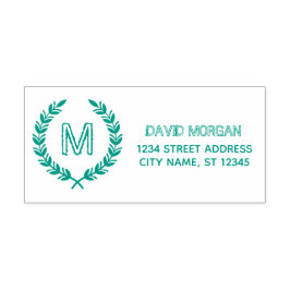 Carimbo Auto Entintado Endereço Personalizado do Nome da Família Rustic M