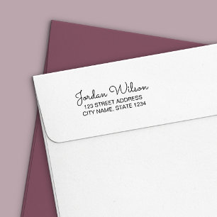 Carimbo Auto Entintado Endereço pessoal do script moderno