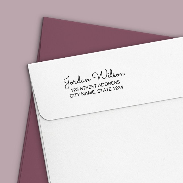 Carimbo Auto Entintado Endereço pessoal do script moderno (Criador carregado)