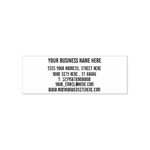 Carimbo Auto Entintado Endereço profissional personalizado do nome comer