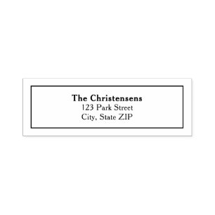 Carimbo Auto Entintado Endereço Simples