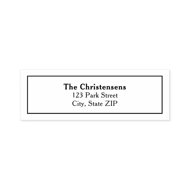 Carimbo Auto Entintado Endereço Simples (Design)