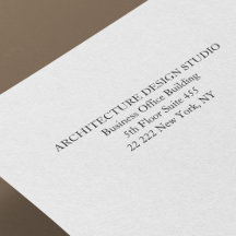 Endereço simples de devolução profissional