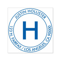 Endereço simples e Monograma inicial