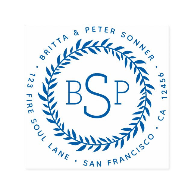 Carimbo Auto Entintado Endereço Tradicional da Liga de Ivy Clássica (Design)