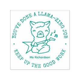 Carimbo Auto Entintado Engraçado, Bonito Llama Admissor de Emprego