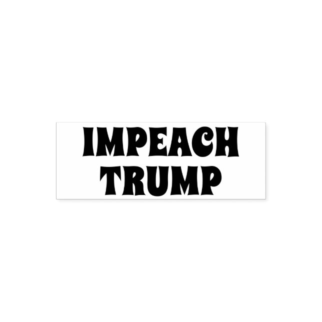 Carimbo Auto Entintado Engraçado "Impeach Trump" (Design)