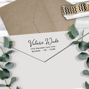 Carimbo Auto Entintado Enviando Endereço de Devolução de Script