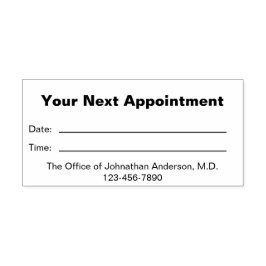 Carimbo Auto Entintado Escritório Médico Simples Seu Próximo Compromisso