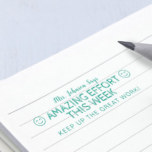 Carimbo Auto Entintado Esforço Incrível Professores Personalizados