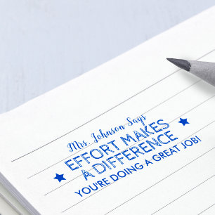 Carimbo Auto Entintado Esforço Para Fazer Um Trabalho De Excelente Para P