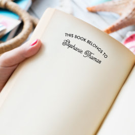 Carimbo Auto Entintado Este Livro Pertence A ADICIONAR O SEU NOME FONTE C