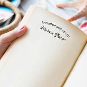 Carimbo Auto Entintado Este Livro Pertence A ADICIONAR O SEU NOME FONTE C