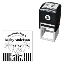 Carimbo Auto Entintado Este Livro Pertence À Boca-Cola Bonita