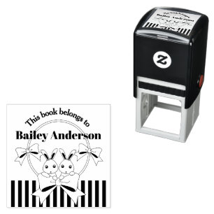 Carimbo Auto Entintado Este Livro Pertence À Boca-Cola Bonita