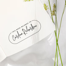 Este Livro Pertence A Letra Minimalista Moderna No