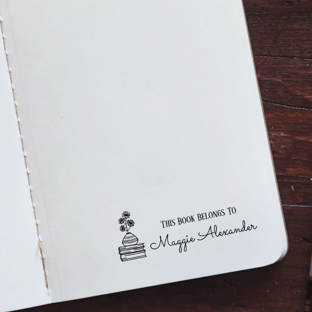 Carimbo Auto Entintado Este Livro Pertence A Nome (Criador carregado)