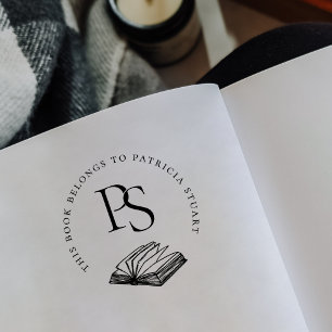 Carimbo Auto Entintado Este Livro Pertence a Nome Personalizado Inicial