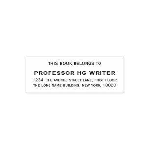 Carimbo Auto Entintado Este Livro Pertence A   Simples