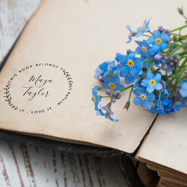 Carimbo Auto Entintado Este Livro Pertence ao Greenery Script