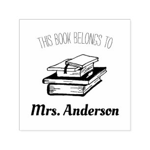 Carimbo Auto Entintado Este Livro Pertence Ao Nome Do Professor