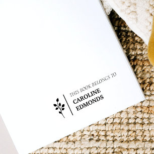 Carimbo Auto Entintado Este Livro Pertence Ao Nome Personalizado