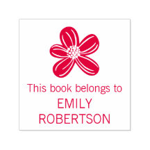 Este Livro Pertence Ao Nome Personalizado Da Flor