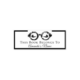 Carimbo Auto Entintado Este Livro Pertence Ao Nome Personalizado Rapariga
